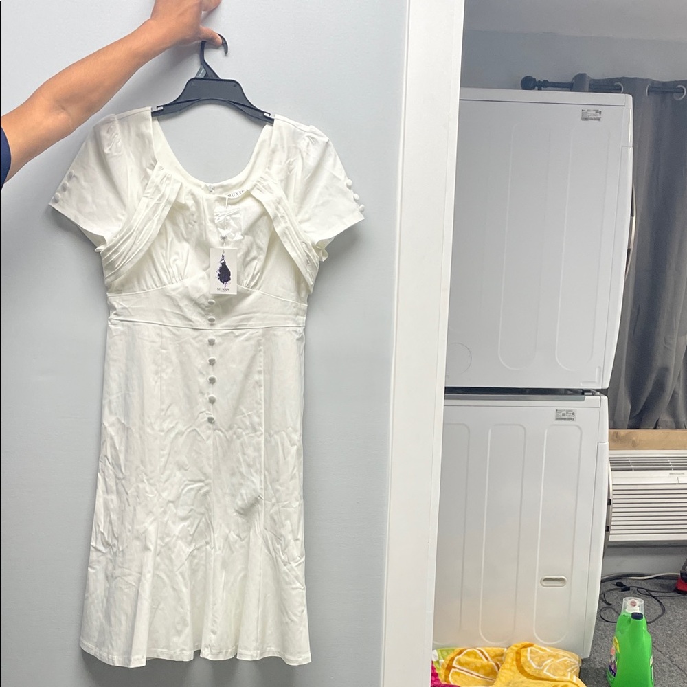 Chic White Midi Dress